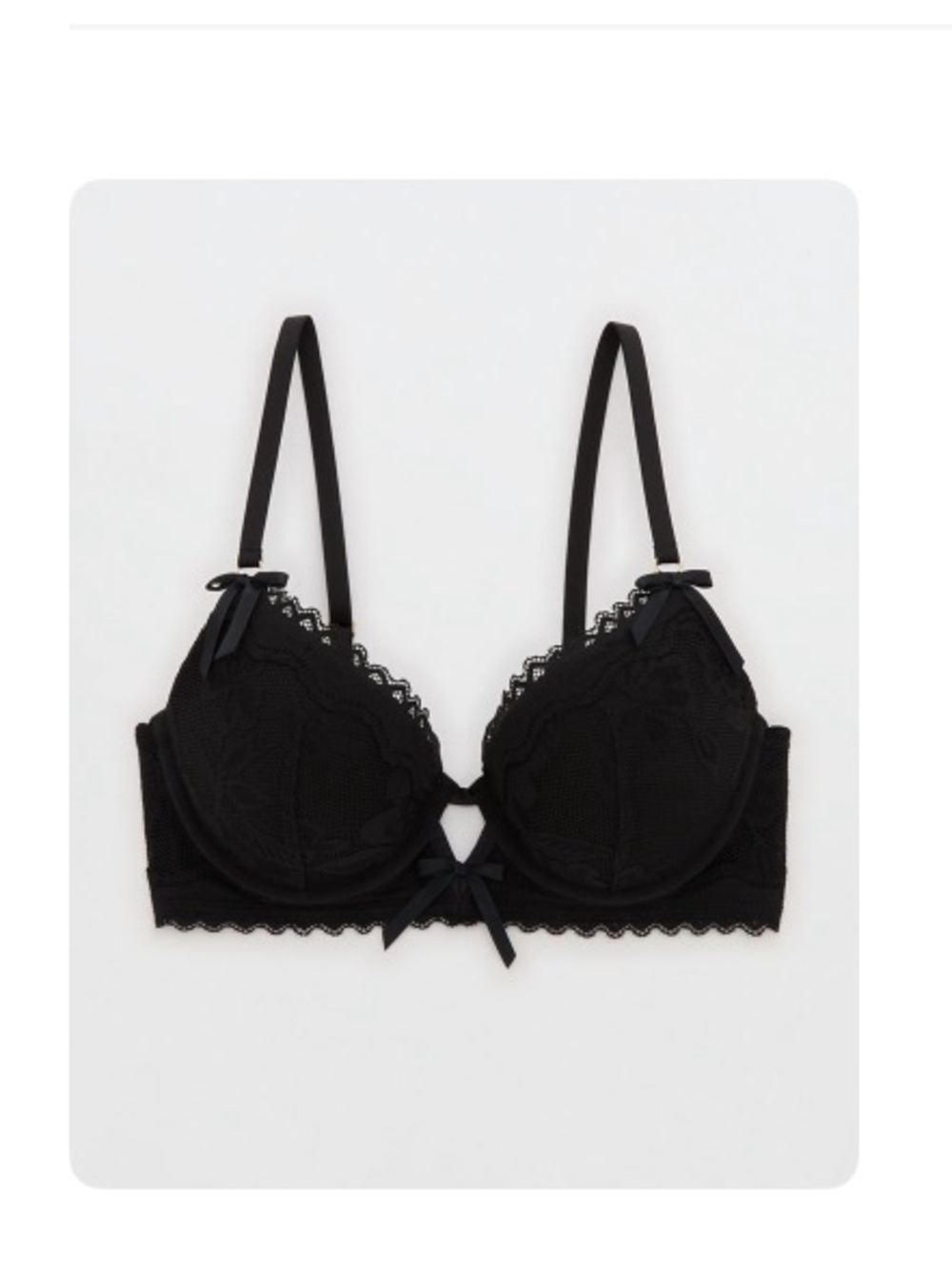 Aerie Lace Plunge Push Up Bra